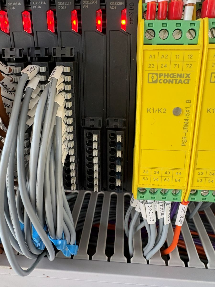 Industrial control panel build for a manufacturing client